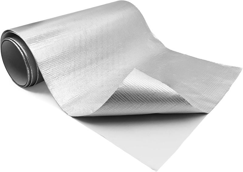 AggSound 23.6'' X 78.7'' Aluminized Heat Shield Tape, Fiberglass Insulation Thermal Barrier Self Adhesive Backed Blanket Mat Reflective Material High Temp Protection - Image 1